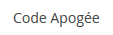 Ce code est report&eacute; automatiquement.